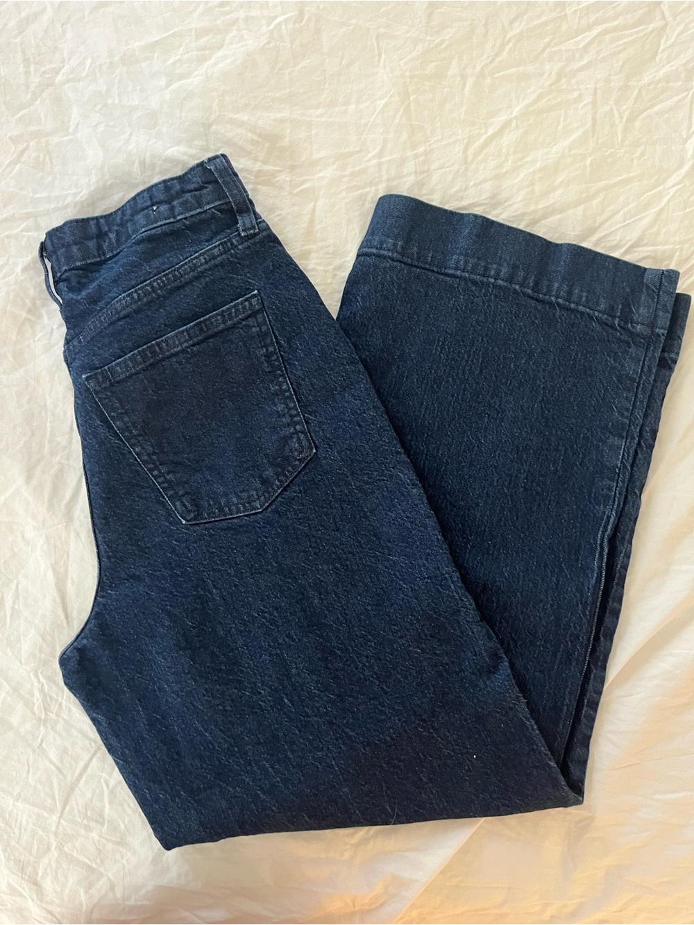 Universal Thread High Rise Wide Leg Dark Blue Denim Jeans